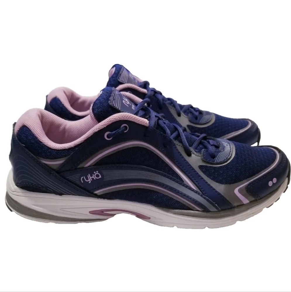 Ryka Sky Walk Women's Walking Navy/Lilac ZAP3728 Shoes/Sneakers Size 10M